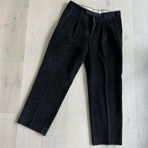 Ermenegildo Zegna Men's Black Corduroy Pants